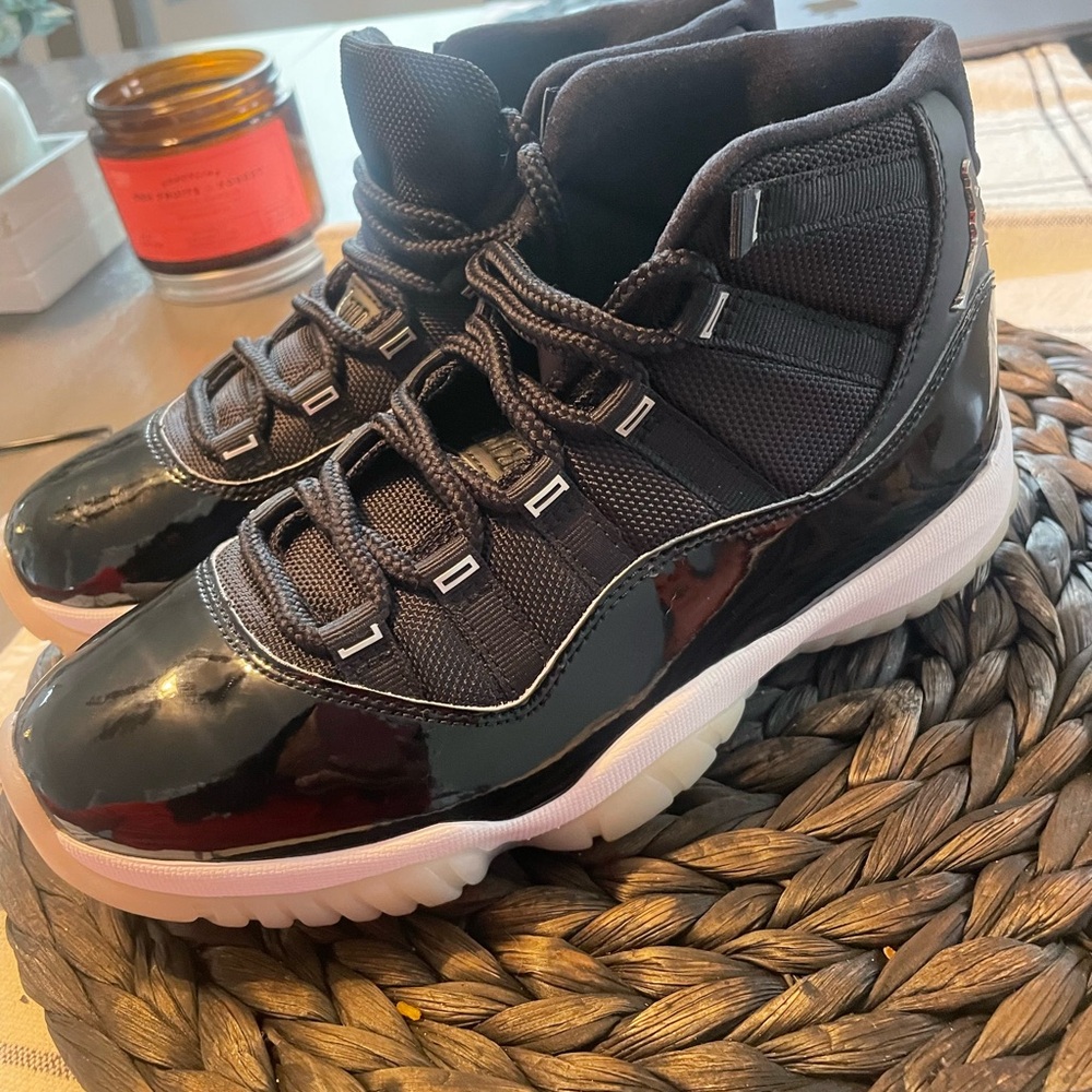Women’s Black and White High-Top Sneakers